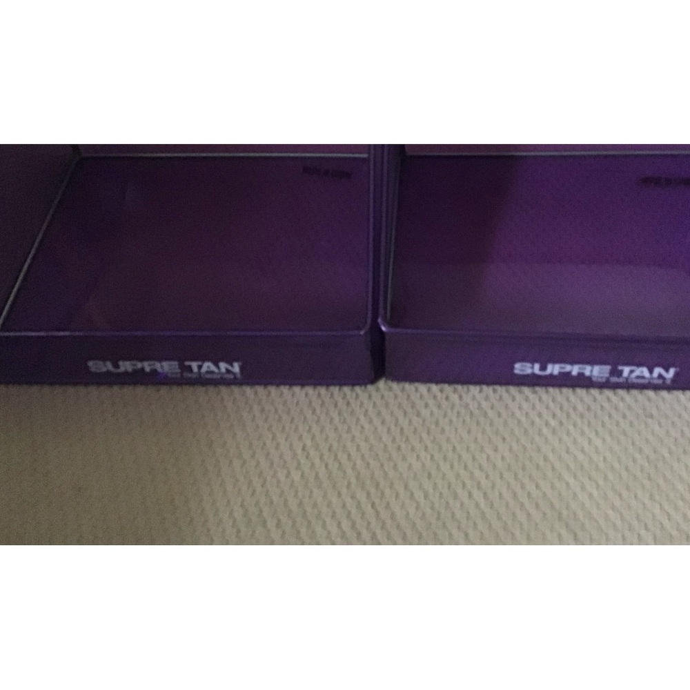 2 - Purple SUPRE TAN, Your Skin Deserves It. Displays